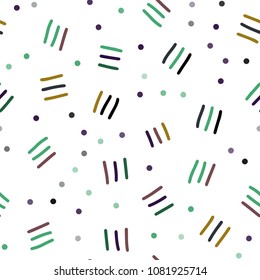 Light Blue, Green vector seamless pattern with abstract lines. Illustration with repetition of lines on white background. Pattern for design of window blinds, curtains.
