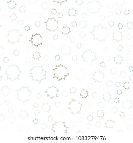 Light Blue, Green vector seamless  backdrop with dots. Modern abstract illustration with colorful water drops. New design for ad, poster, banner of your website.