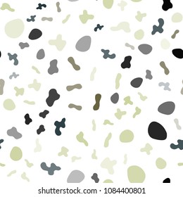 Light Blue, Green vector seamless template with lava shapes. Glitter abstract illustration with wry lines. The best blurred design for your business.