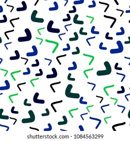 Light Blue, Green vector seamless  template with lines, ovals. Shining illustration, which consist of blurred lines, circles. Marble design for your web site.