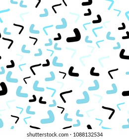 Light Blue, Green vector seamless  background with bent ribbons. Blurred geometric sample with gradient bubbles.  The template for cell phone backgrounds.
