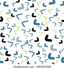 Light Blue, Green vector seamless  background with bent ribbons. A sample with blurred bubble shapes. Textured wave pattern for backgrounds.