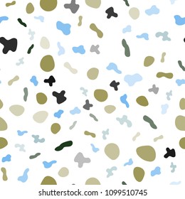 Light Blue, Green vector seamless template with bent ribbons. Brand-new colored illustration in marble style with gradient. New composition for your brand book.