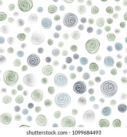 Light Blue, Green vector seamless natural elegant template. Modern geometrical abstract illustration with flowers. Hand painted design for web, wrapping, wallpaper.