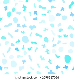 Light Blue, Green vector seamless template with liquid shapes. An elegant bright illustration with gradient. New composition for your brand book.