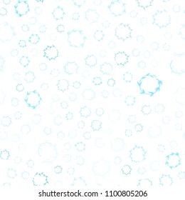 Light Blue, Green vector seamless cover with spots. Illustration with set of shining colorful abstract circles. Beautiful design for your business advert.
