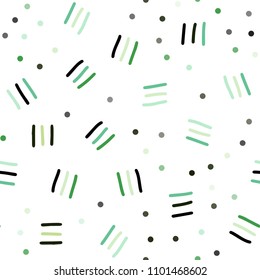 Light Blue, Green vector seamless texture with elements of lines. Seamless Illustration with set of abstact gradient lines. Pattern for design of fabric, wallpapers.