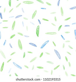 Light Blue, Green vector seamless pattern with spheres. Abstract illustration with colored bubbles in nature style. Beautiful design for your business advert.
