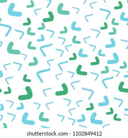 Light Blue, Green vector seamless  background with lamp shapes. Modern gradient abstract illustration with bandy lines. The best blurred design for your business.