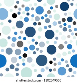 Light Blue, Green vector seamless pattern with spheres. Modern abstract illustration with colorful water drops. New design for ad, poster, banner of your website.