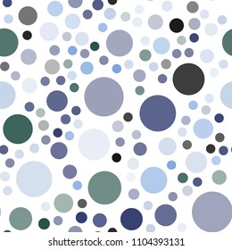 Light Blue, Green vector seamless pattern with spheres. Illustration with set of shining colorful abstract circles. Pattern can be used as texture of wallpapers.