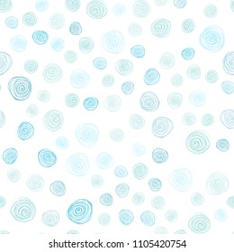 Light Blue, Green vector seamless doodle bright layout. Creative illustration in blurred style with flowers. Elegant pattern for a brand book.