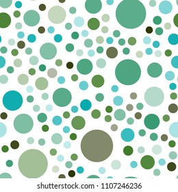 Light Blue, Green vector seamless template with circles. Illustration with set of shining colorful abstract circles. Pattern can be used for ads, leaflets.