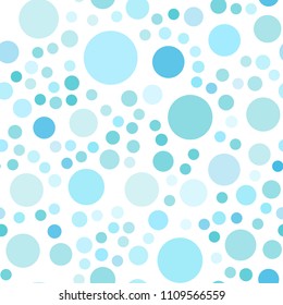 Light Blue, Green vector seamless layout with circle shapes. Modern abstract illustration with colorful water drops. New design for ad, poster, banner of your website.