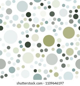 Light Blue, Green vector seamless layout with circle shapes. Blurred bubbles on abstract background with colorful gradient. Completely new template for your brand book.