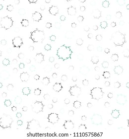 Light Blue, Green vector seamless template with circles. Illustration with set of shining colorful abstract circles. Pattern can be used for ads, leaflets.