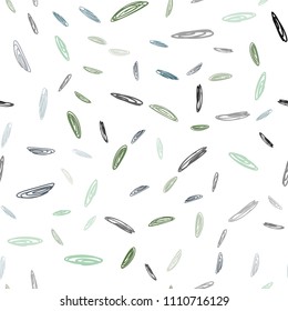 Light Blue, Green vector seamless pattern with spheres. Abstract illustration with colored bubbles in nature style. New design for ad, poster, banner of your website.