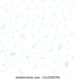 Light Blue, Green vector seamless  abstract doodle background. Glitter abstract illustration with doodles and leaves. Doodle design can be used for your web site.