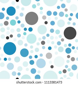 Light Blue, Green vector seamless cover with spots. Modern abstract illustration with colorful water drops. Pattern can be used for beautiful websites.