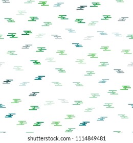 Light Blue, Green vector seamless background with straight lines. Decorative shining illustration with lines on abstract template. The template can be used as a background.
