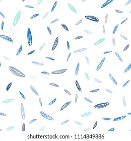 Light Blue, Green vector seamless cover with spots. Blurred bubbles on abstract background with colorful gradient. Pattern can be used as texture of wallpapers.