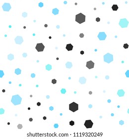 Light Blue, Green vector seamless pattern with colorful hexagons. Abstract illustration with colorful hexagons. Pattern for ads, leaflets.