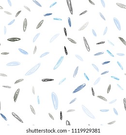 Light Blue, Green vector seamless cover with spots. Blurred bubbles on abstract background with colorful gradient. Completely new template for your brand book.