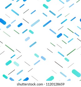 Light Blue, Green vector seamless background with straight lines. Modern geometrical abstract illustration with staves. The pattern can be used for busines ad, booklets, leaflets
