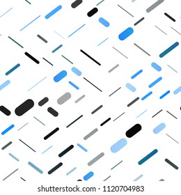 Light Blue, Green vector seamless cover with longcrossing  lines. Decorative shining illustration with lines on abstract template. The template can be used as a background.