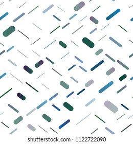 Light Blue, Green vector seamless background with straight lines. Lines on blurred abstract background with gradient. The pattern can be used for busines ad, booklets, leaflets