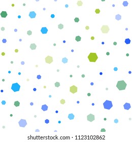Light Blue, Green vector seamless pattern with colorful hexagons. Design in abstract style with hexagons. Beautiful design for your business advert.