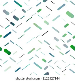 Light Blue, Green vector seamless layout with flat lines. Glitter abstract illustration with colored sticks. Best design for your ad, poster, banner.