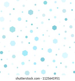 Light Blue, Green vector seamless background with hexagons. Design in abstract style with hexagons. Pattern can for your ad, booklets.