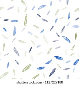 Light Blue, Green vector seamless background with bubbles. Blurred decorative design in abstract style with bubbles. Completely new template for your brand book.