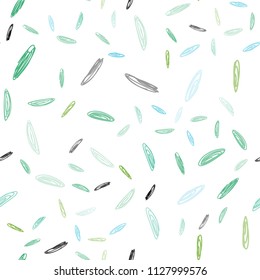 Light Blue, Green vector seamless cover with spots. Blurred decorative design in abstract style with bubbles. Beautiful design for your business advert.