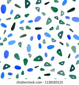 Light Blue, Green vector seamless layout with circles, lines. Modern abstract illustration with colorful dots, lines. Modern template for your landing page.