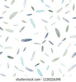Light Blue, Green vector seamless texture with disks. Illustration with set of shining colorful abstract circles. Pattern can be used as texture of wallpapers.