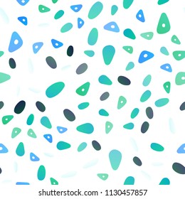 Light Blue, Green vector seamless texture in triangular style with circles. Beautiful illustration with circles, triangles in nature style. Pattern can be used for websites.