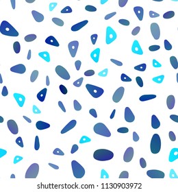 Light Blue, Green vector seamless template with crystals, circles. Illustration with set of colorful circles, triangles. Pattern for busines ad, booklets, leaflets