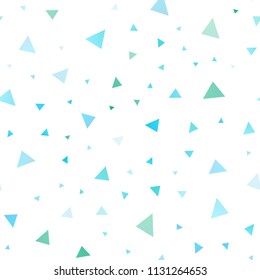 Light Blue, Green vector seamless pattern in polygonal style. Modern abstract illustration with colorful triangles. Pattern can be used for websites.