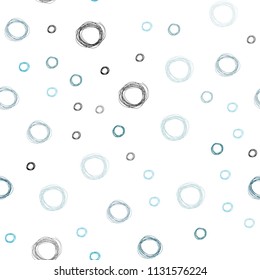 Light Blue, Green vector seamless background with bubbles. Illustration with set of shining colorful abstract circles. Pattern can be used for beautiful websites.
