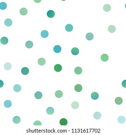 Light Blue, Green vector seamless layout with circle shapes. Modern abstract illustration with colorful water drops. New design for ad, poster, banner of your website.
