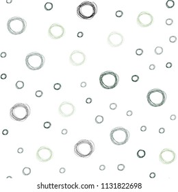 Light Blue, Green vector seamless backdrop with dots. Beautiful colored illustration with blurred circles in nature style. Pattern can be used for beautiful websites.