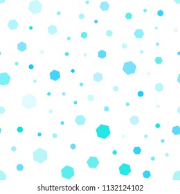 Light Blue, Green vector seamless background with hexagons. White background with colorful hexagons. Beautiful design for your business advert.