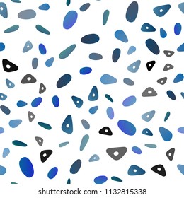 Light Blue, Green vector seamless backdrop with lines, circles. Circles, lines on abstract background with colorful gradient. Pattern can be used for websites.