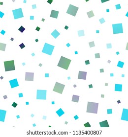 Light Blue, Green vector seamless template with crystals, rectangles. Rectangles on abstract background with colorful gradient. Modern template for your landing page.