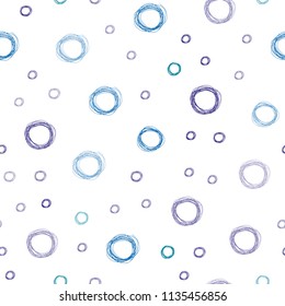Light Blue, Green vector seamless layout with circle shapes. Beautiful colored illustration with blurred circles in nature style. New design for ad, poster, banner of your website.
