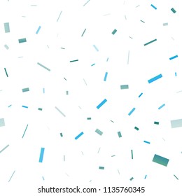 Light Blue, Green vector seamless layout with lines, rectangles. Abstract gradient illustration with rectangles. Pattern for commercials.