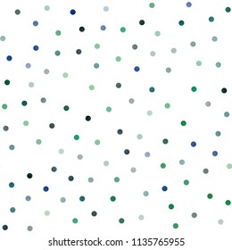 Light Blue, Green vector seamless cover with spots. Glitter abstract illustration with blurred drops of rain. Pattern can be used as texture of water, rain drops.