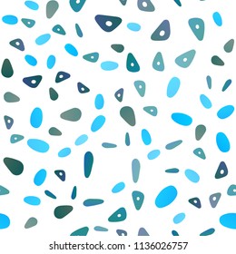 Light Blue, Green vector seamless texture in triangular style with circles. Illustration with set of colorful circles, triangles. Pattern for commercials.